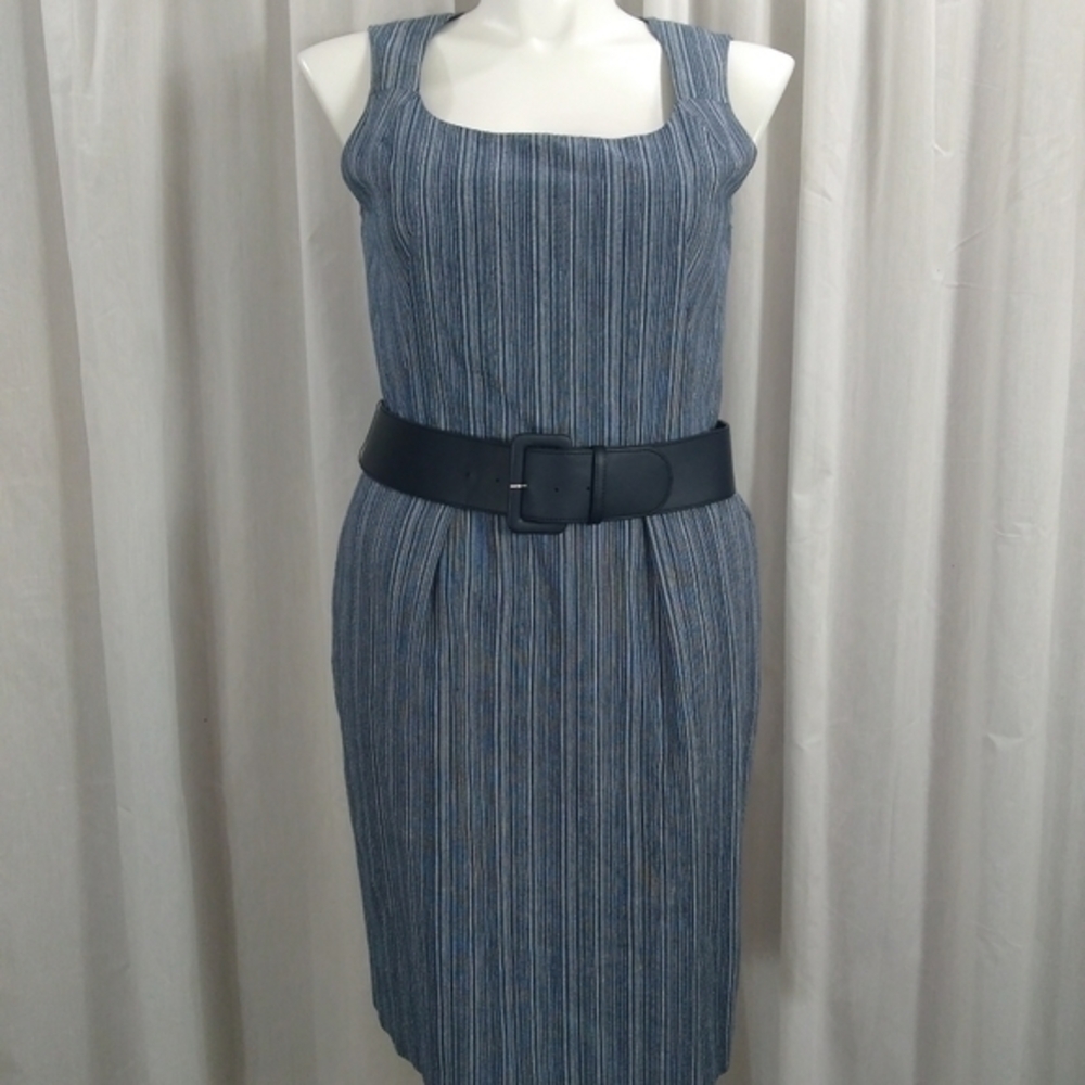 Sleeveless Belted Sheath dress